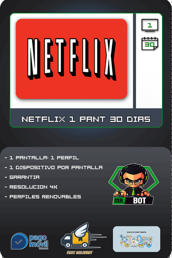 Netflix x1 Pantalla ( Con Garantía )