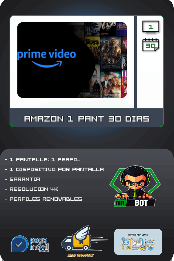 Amazon Prime x1 Pantalla ( Con Garantia )