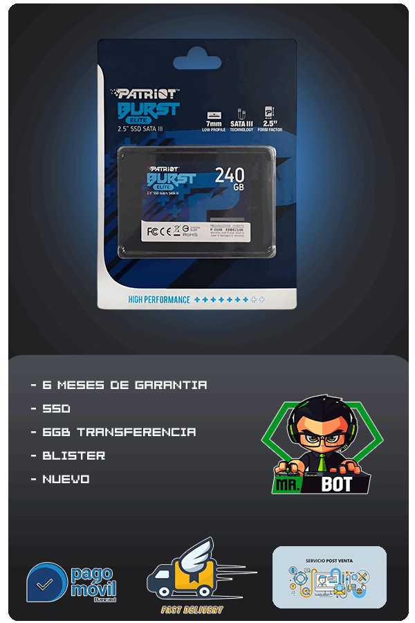 Disco Duro Solido (ssd) 256gb Patriot